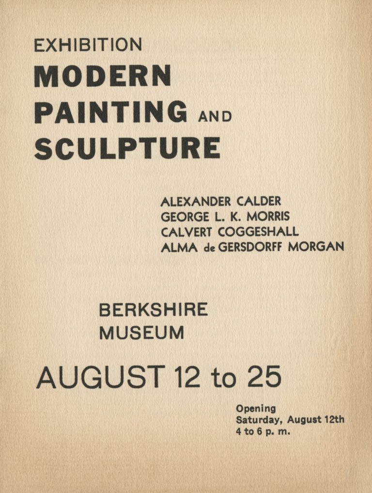 Modern Painting and Sculpture: Alexander Calder, George L.K. Morris ...