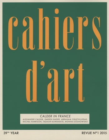 Cahiers d’Art (2015)