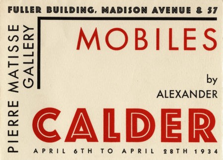 Mobiles by Alexander Calder (1934)