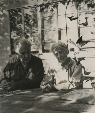 Calder with his mother (c. 1950)