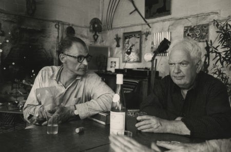 Calder and Arthur Miller, Roxbury house “big room” (1963)