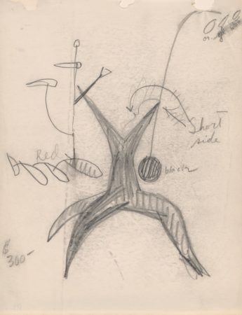 Drawing of Untitled related to Calder: Recent Work (1942)