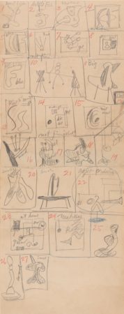 Inventory drawing for Calder: Stabiles & Mobiles (1937)
