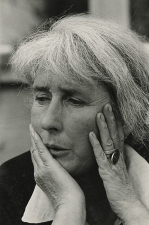 Louisa Calder wearing a Calder ring (c. 1963)
