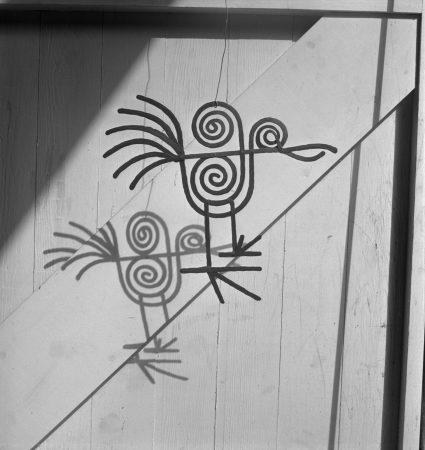 Bird ornament (c. 1945), Roxbury house “big room (1950)