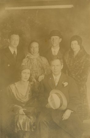Calder and Louisa Calder with their wedding party (1931)