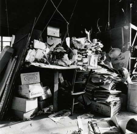 Calder’s desk, Roxbury studio (1964)