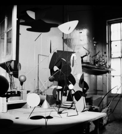 Calder’s “small shop” New York City storefront studio (1938)
