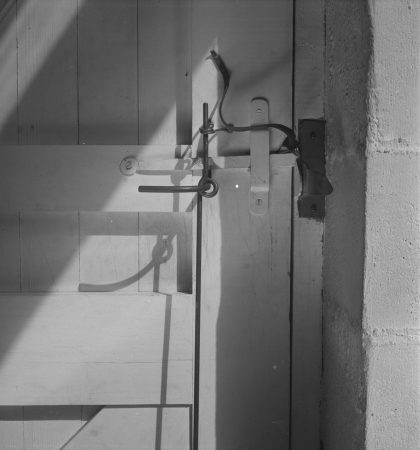 Door latch (c. 1948), Roxbury house “big room (1950)