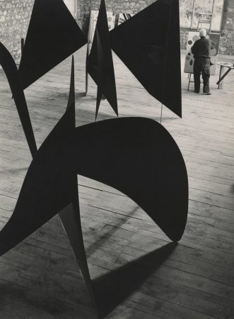 Calder painting Untitled, Le Carroi studio, Saché (1963)