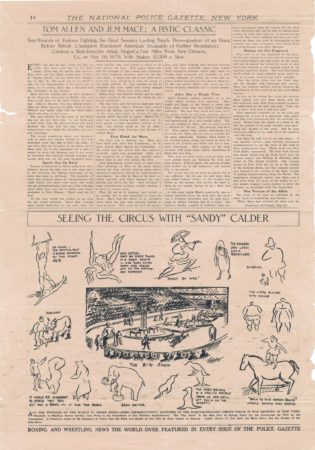 “Seeing the Circus with ‘Sandy’ Calder” (1925)