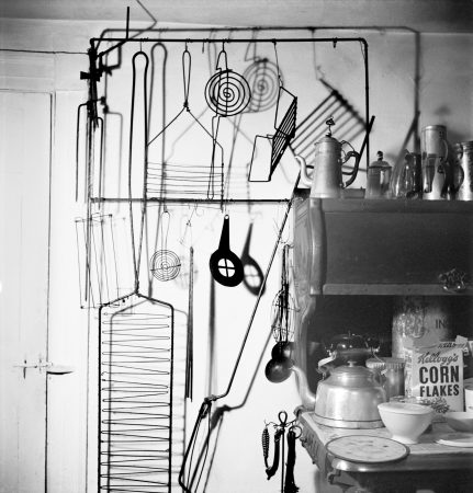 Rack with grills and utensils (1950)