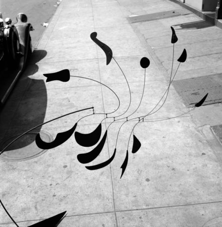 Untitled (1939) outside the “small shop” New York City storefront studio (1940)