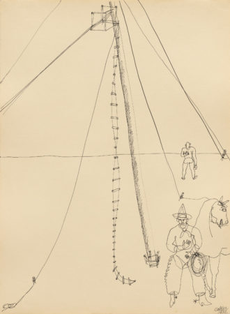 Cowboy and Rope Ladder (1932)