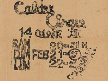 Calder Cirque Invitation (14 rue de la Colonie) (1932)